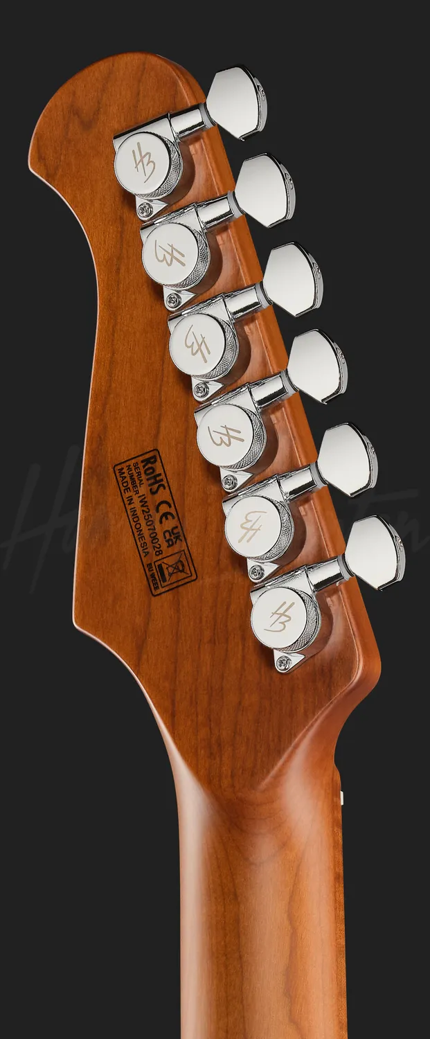 Harley Benton Fusion-IV E-Gitarre HSS Satin Grey Tremolo