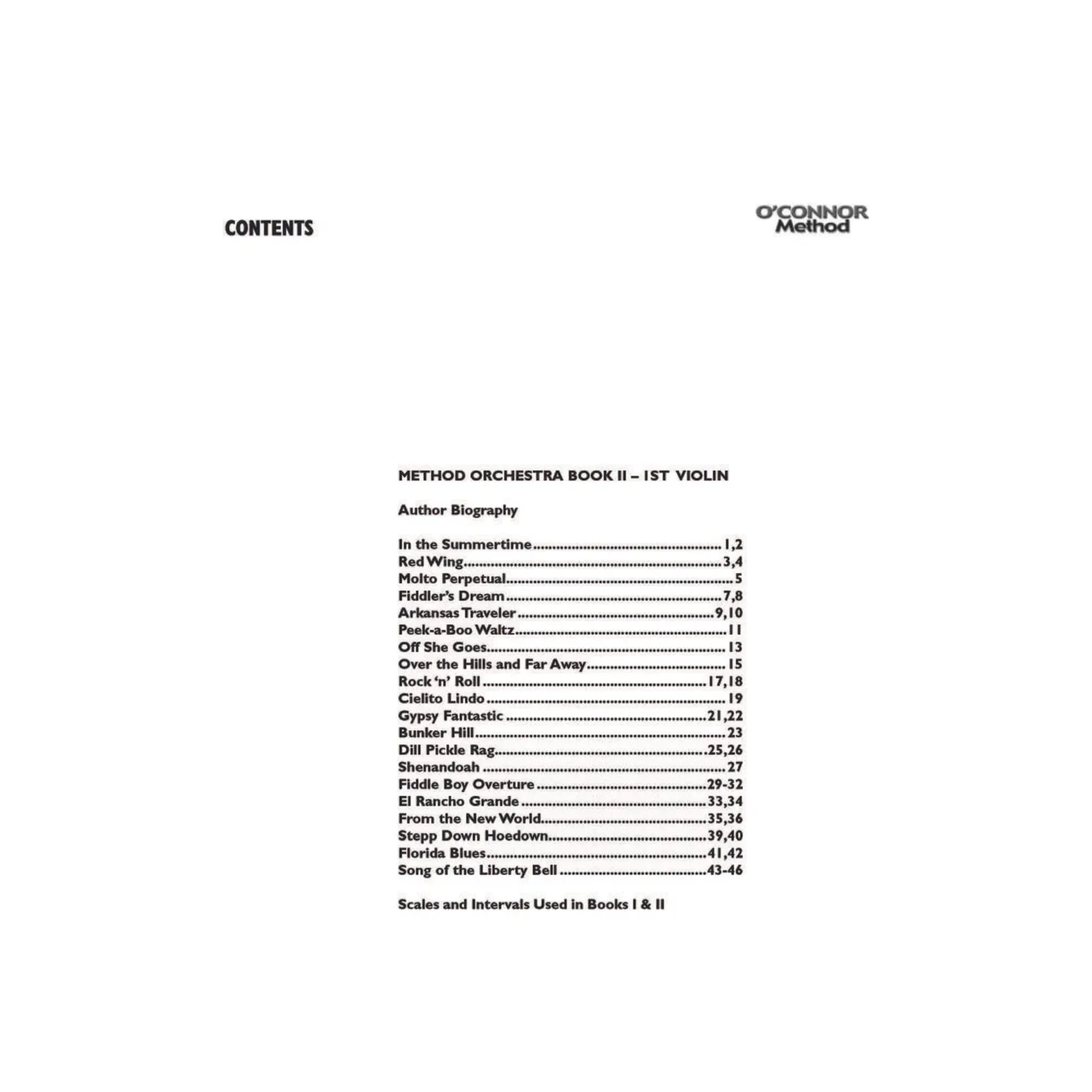 Shar Music O'Connor Method Orchestra Book II Violine 1 Download
