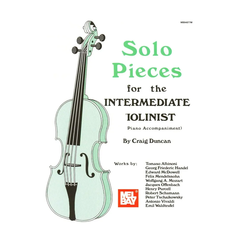 Mel Bay Solo Pieces Intermediate Violine Klavier Noten