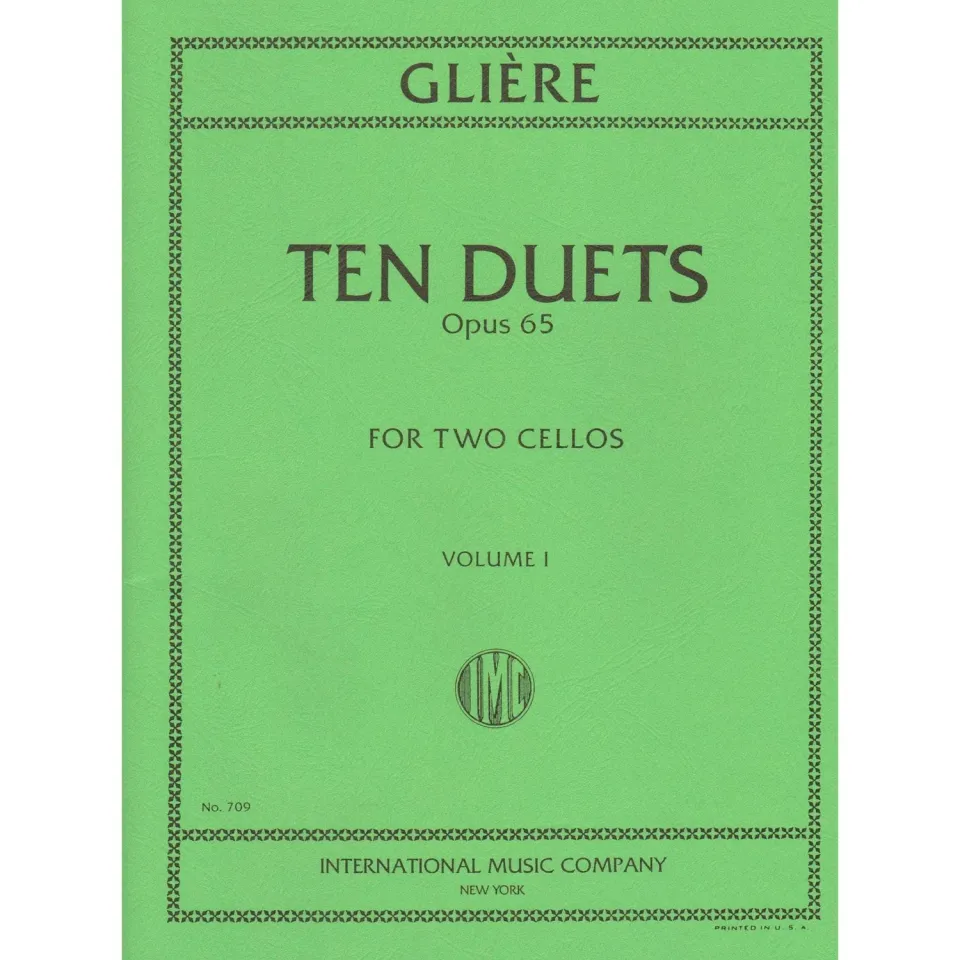 Glière Ten Duets Op.53 Vol.1 Cellonoten 2 Celli