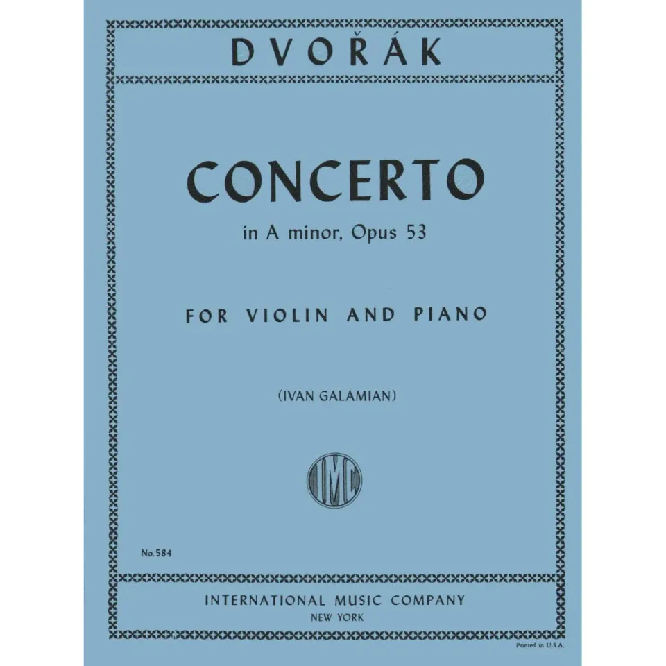 Dvorak Konzert a-moll Op.53 Violinenoten Klavier Galamian