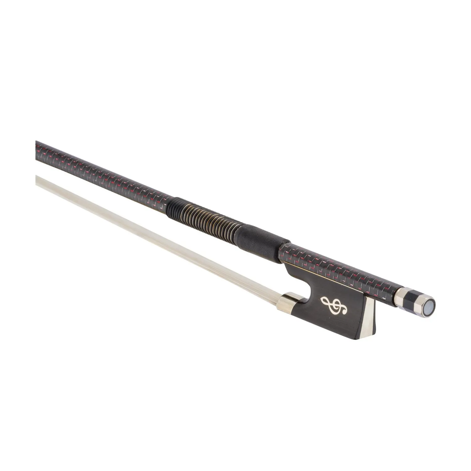 Presto Spark Violine Geigenbogen Carbon Blau Rot Silber Gold