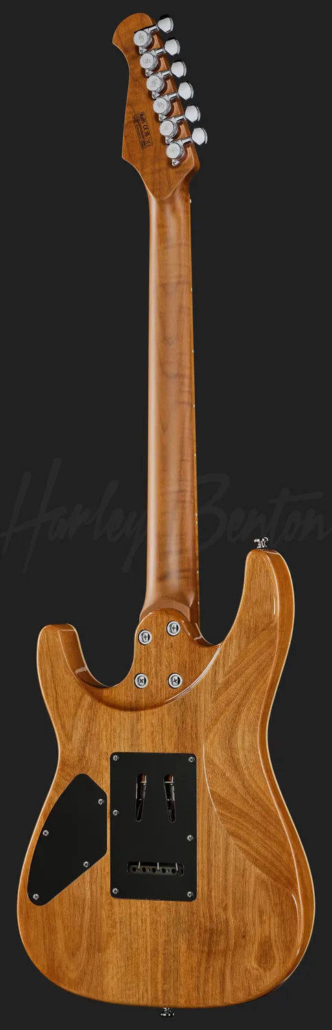 Harley Benton Fusion-IV HSS MN QRG E-Gitarre Raspberry Gloss Tremolo