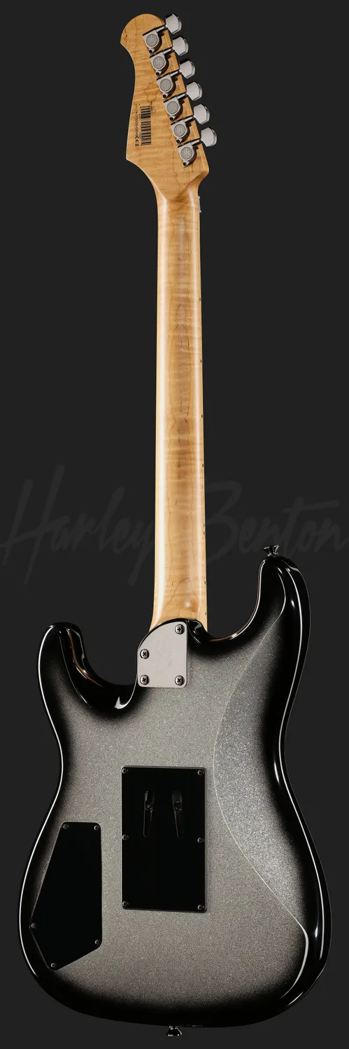 Harley Benton ST-80FR MN E-Gitarre Silver Sparkle