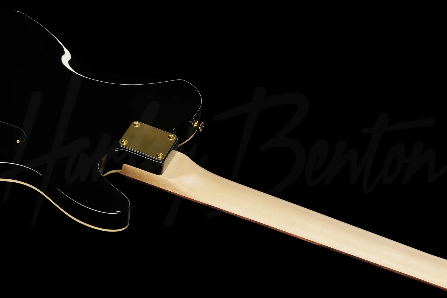 Harley Benton TE-40 LH TBK E-Gitarre Linkshand schwarz