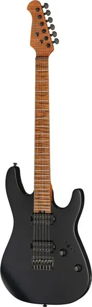 Harley Benton Fusion-IV MN HT EMG E-Gitarre Satin Black
