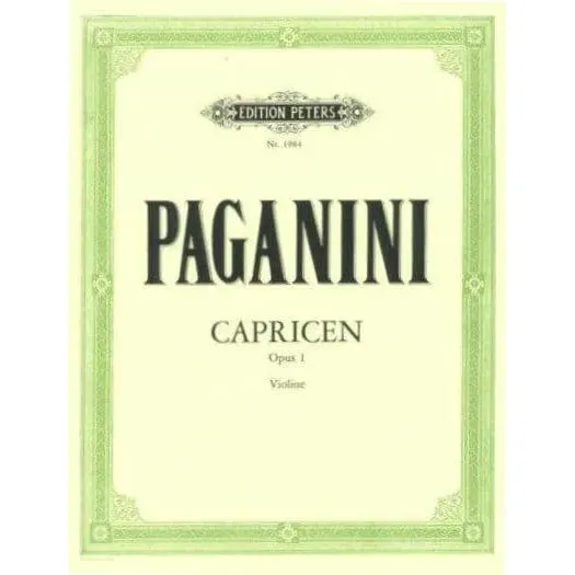 Peters Paganini 24 Capricen Op.1 Violinnoten Solo Flesch
