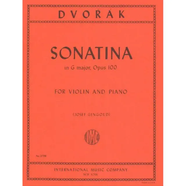 Shar Music Dvorak Sonatina G-Dur Op 100 Geigennoten