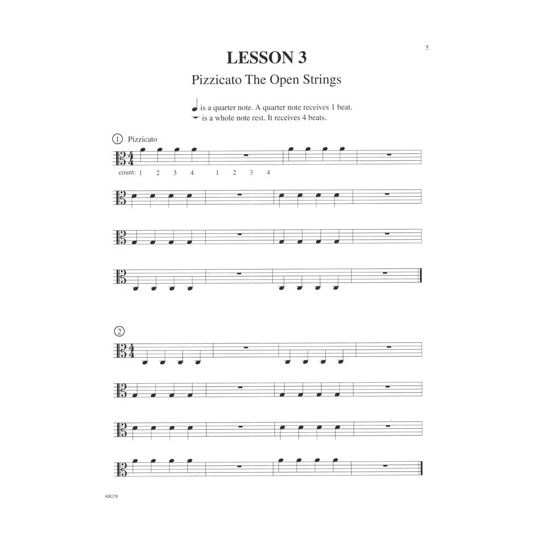 Carl Fischer Rhoda ABCs of Viola Band 1 Noten Bratsche