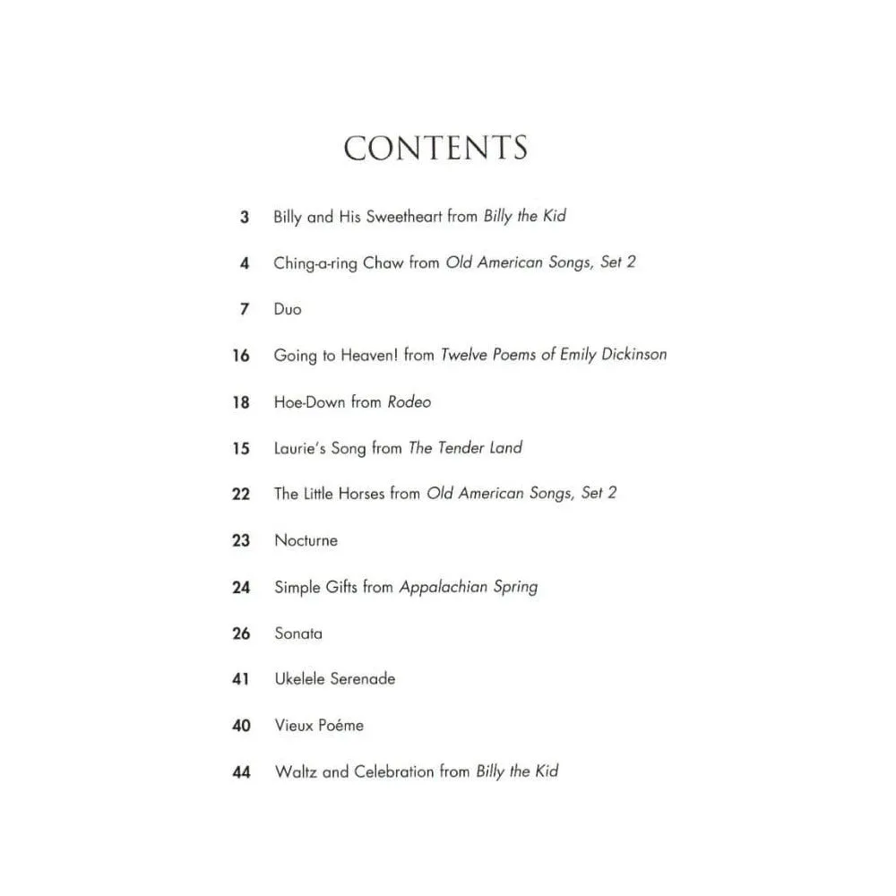 Boosey & Hawkes Copland Violin Collection Noten 13 Stücke