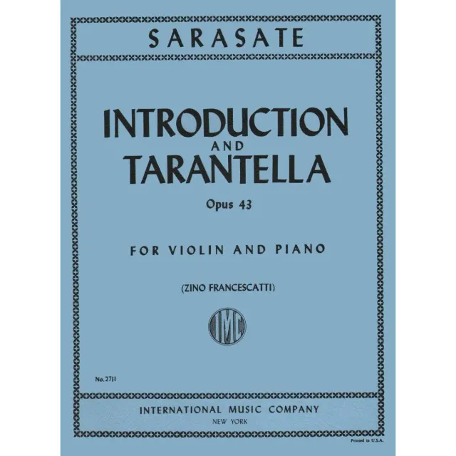 Shar Music Sarasate Op 43 Violin-Noten Violine Klavier