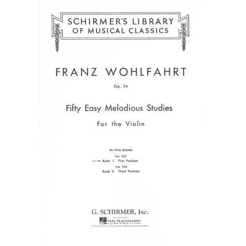 Shar Music Wohlfahrt Op 74 Heft 1 Violin-Etüden 1-25