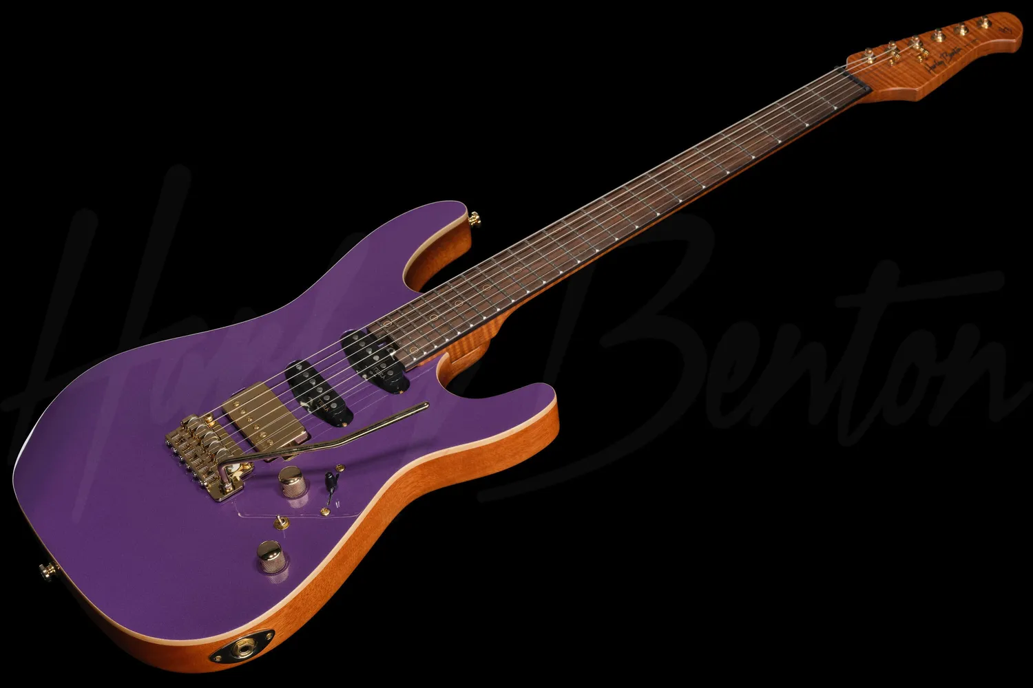 Harley Benton Fusion-IV HSS RW E-Gitarre Purple Metallic