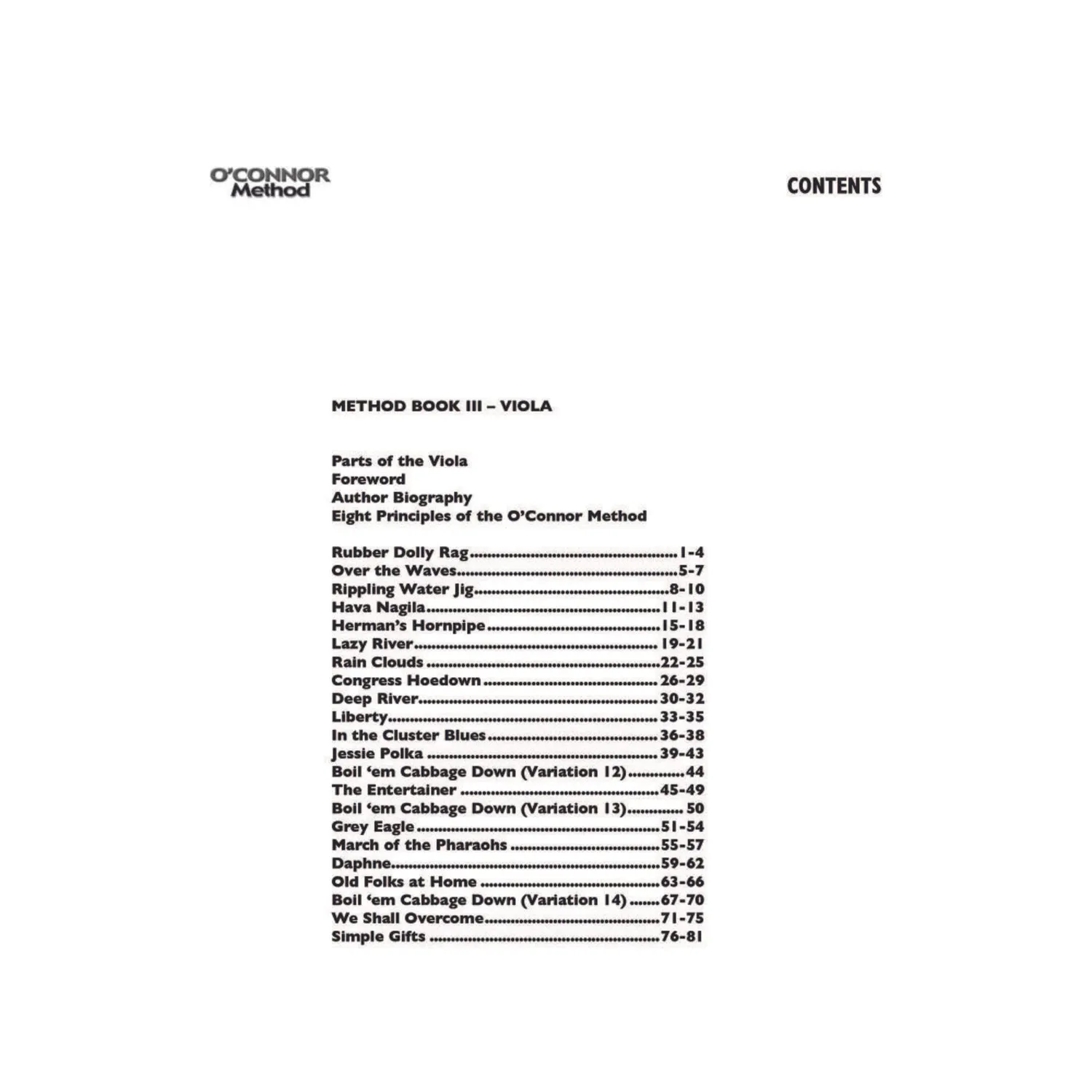 OConnor Viola Methode Buch 3 Bratschenschule Download