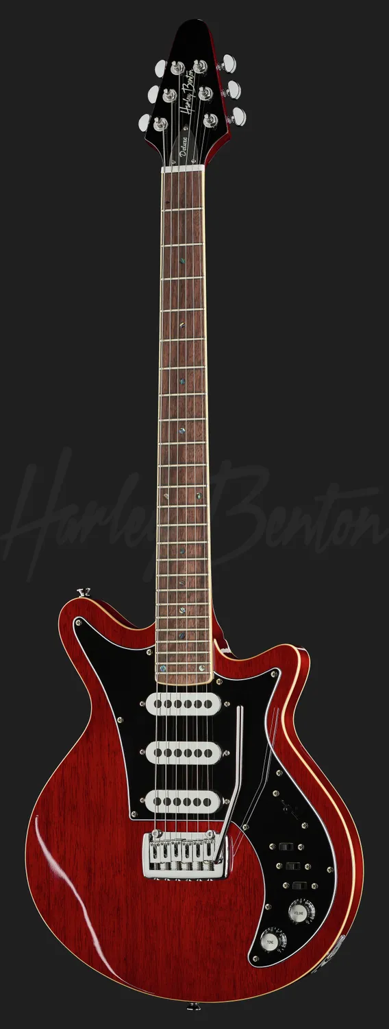 Harley Benton Standard Series BM-75 E-Gitarre Rot Mahagoni