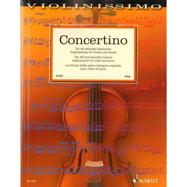 Schott Concertino 40 Originalstücke Violinnoten Violine Klavier