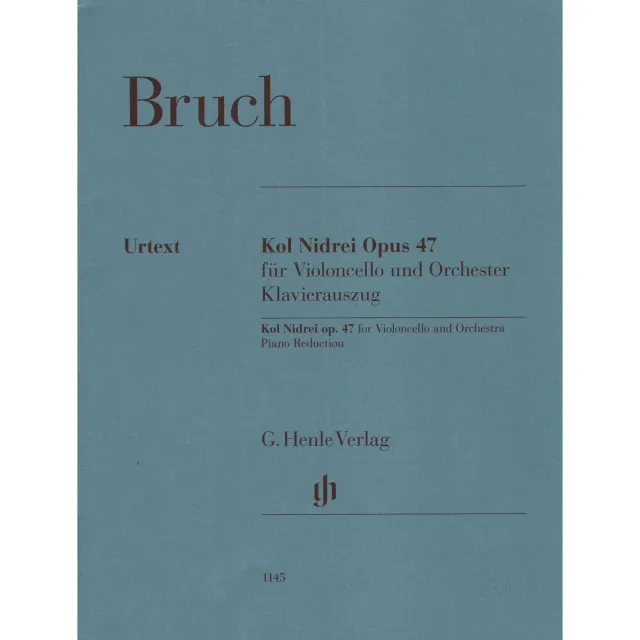 Shar Music Bruch Kol Nidrei op.47 Noten Cello Klavier Urtext
