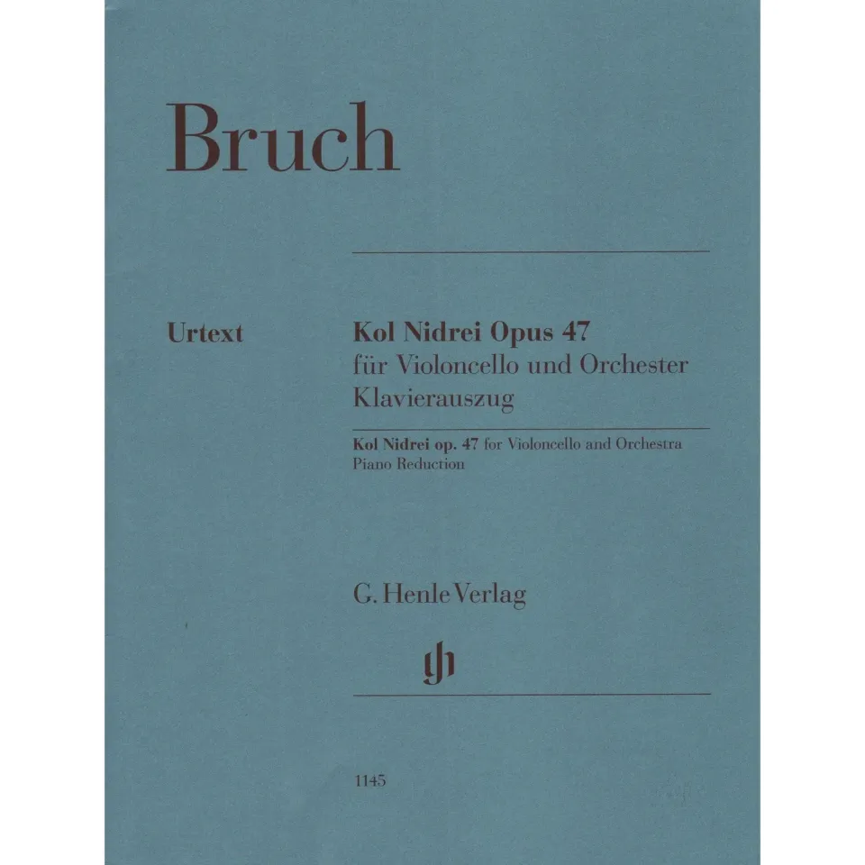 Shar Music Bruch Kol Nidrei op.47 Noten Cello Klavier Urtext