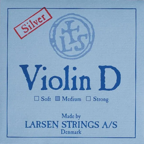 Larsen Silver Violin D-Saite 4/4 Medium silberumwoben