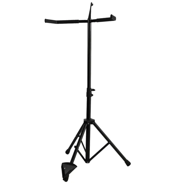 K&M Upright Double Bass Stand Kontrabassständer schwarz faltbar