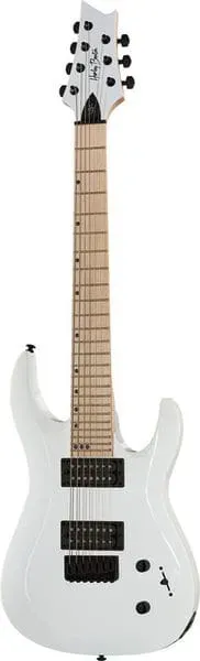 Harley Benton R-457MN E-Gitarre Weiß 7-saitig