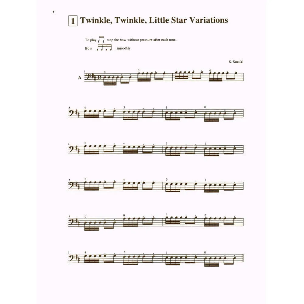 Suzuki Cello School Band 1 Notenheft Cello mit CD Anfang