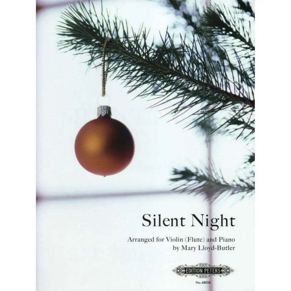 Butler Silent Night Noten Violine Klavier Peters leicht