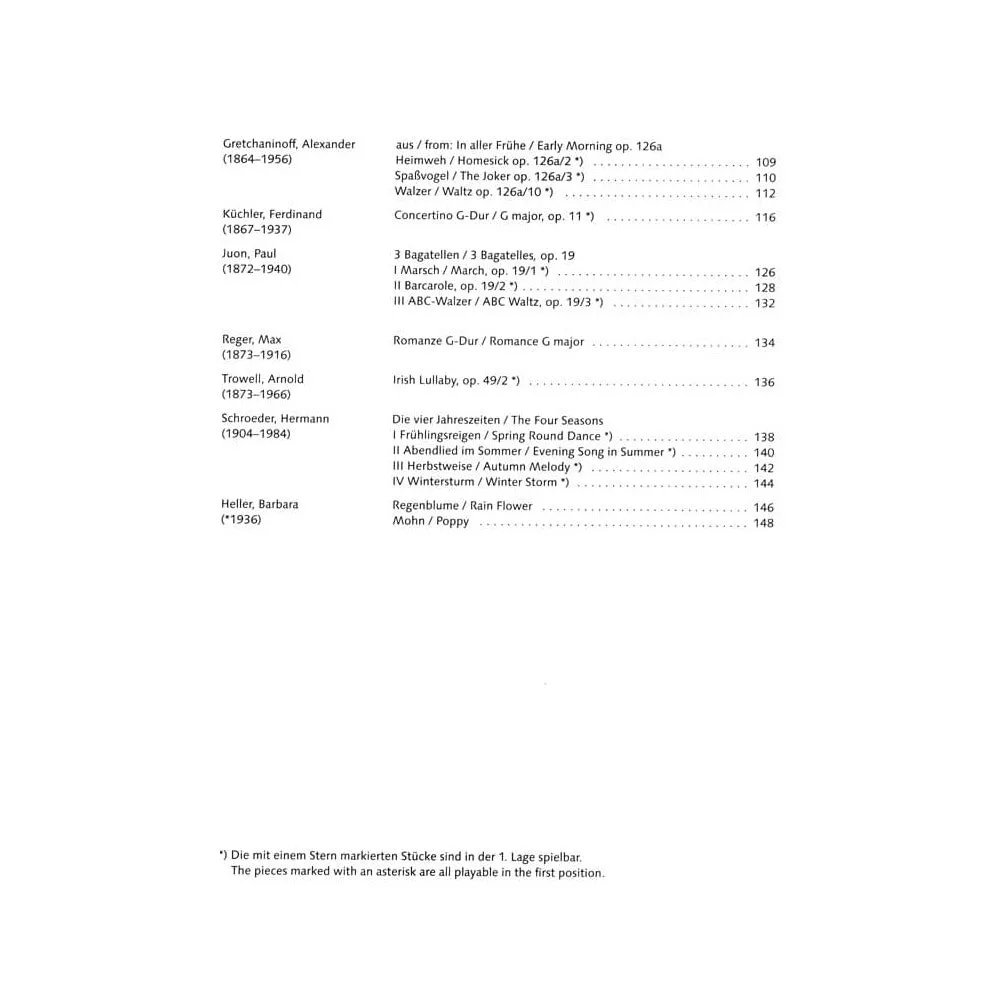 Schott Concertino 40 Originalstücke Violinnoten Violine Klavier