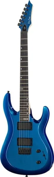 Harley Benton Rock R-446 E-Gitarre Blue Metallic Humbucker