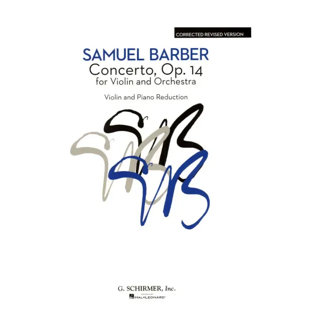 Schirmer Barber op. 14 Violinkonzert Noten Klavier