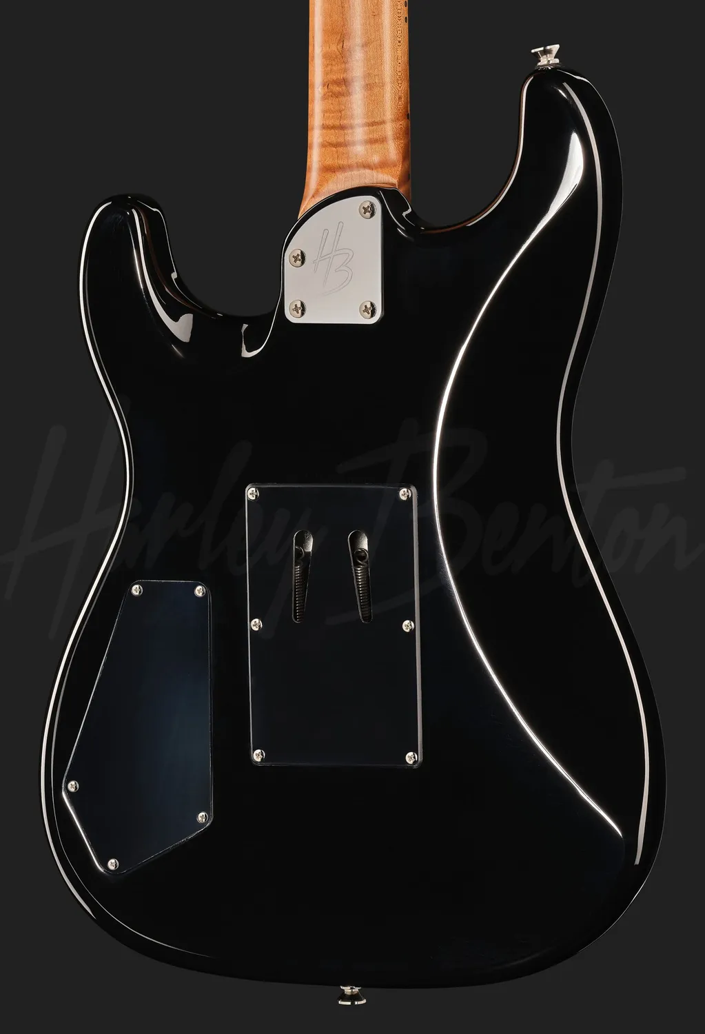Harley Benton ST-80FR MN HH E-Gitarre schwarz 80s