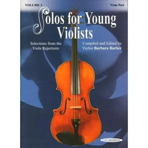 Shar Solos for Young Violists Vol.3 Bratschenoten Klavier