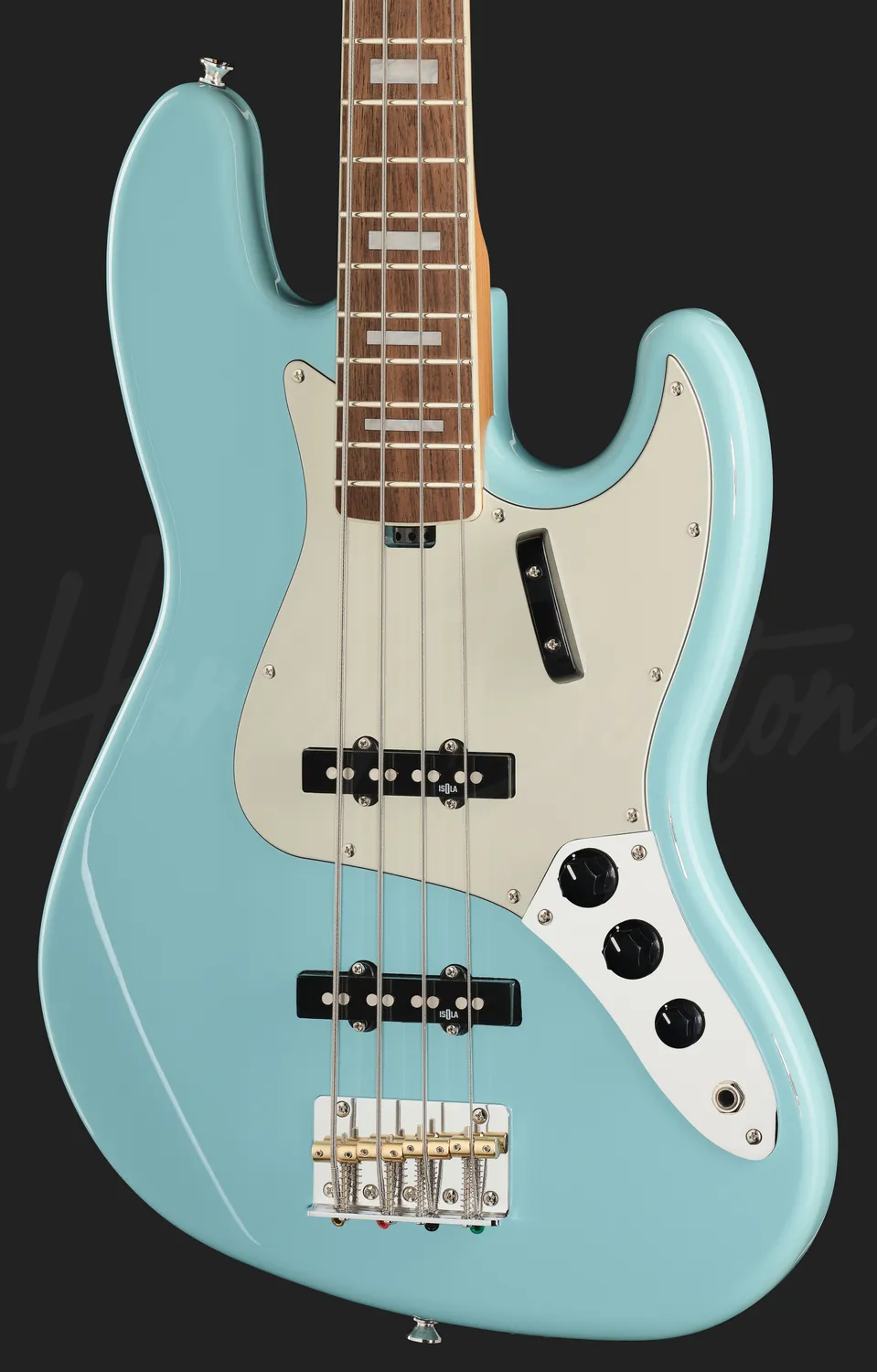 Harley Benton MV-4JB E-Bass Daphne Blue Singlecoil