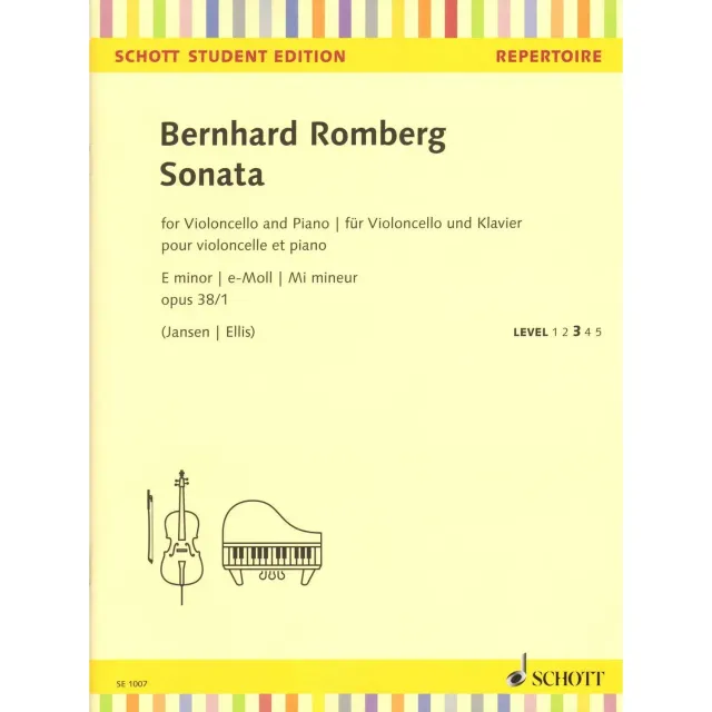 Shar Music Romberg Sonate e-Moll Op. 38/1 Noten für Cello