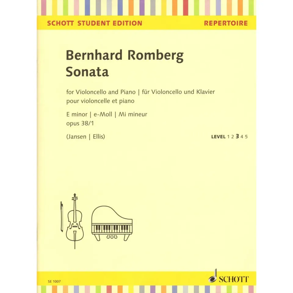 Shar Music Romberg Sonate e-Moll Op. 38/1 Noten für Cello