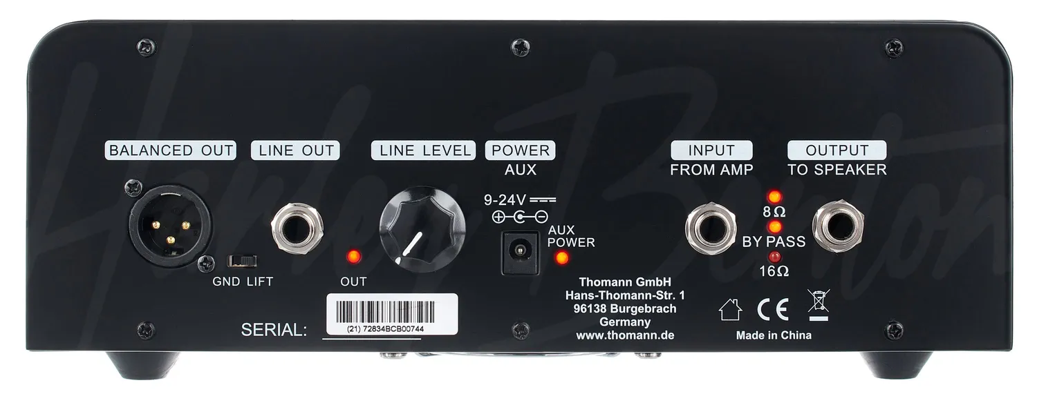 Harley Benton Standard Series PA-250 Power Attenuator Röhren-Sound