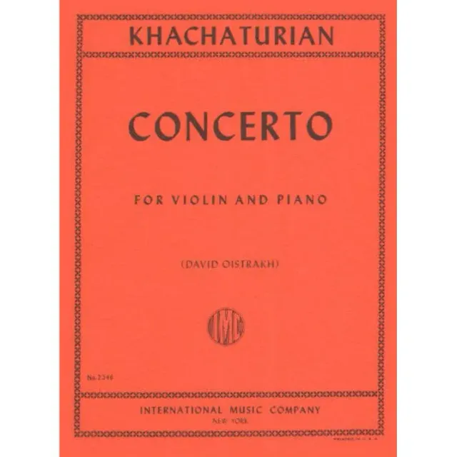 International Khachaturian Violinkonzert Noten Violine Klavier Oistrakh