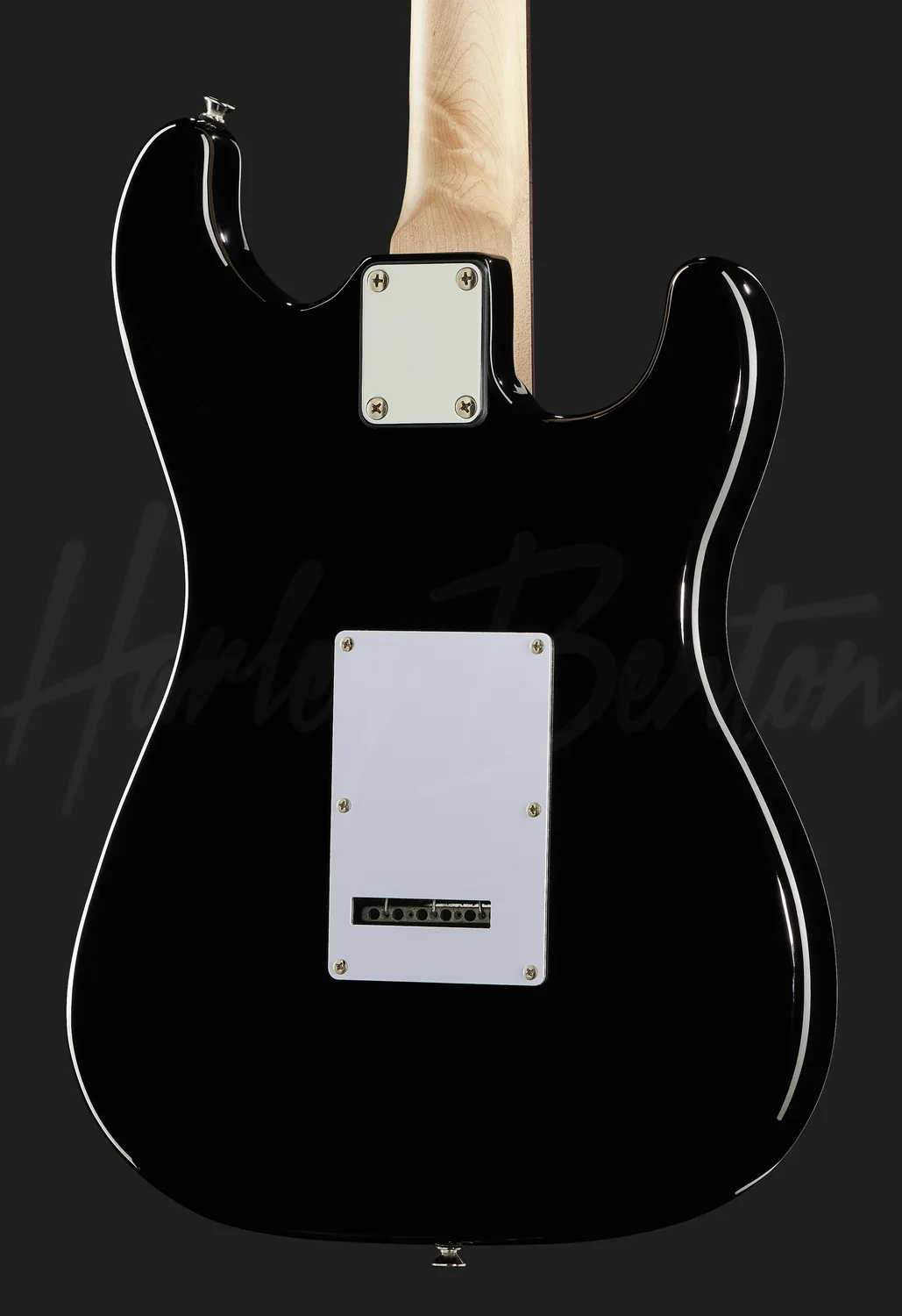 Harley Benton ST-20LH BK E-Gitarre Schwarz Links