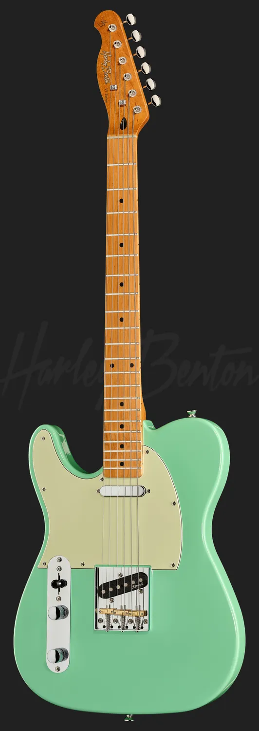 Harley Benton Classic TE-62CC LH E-Gitarre Seafoam Green