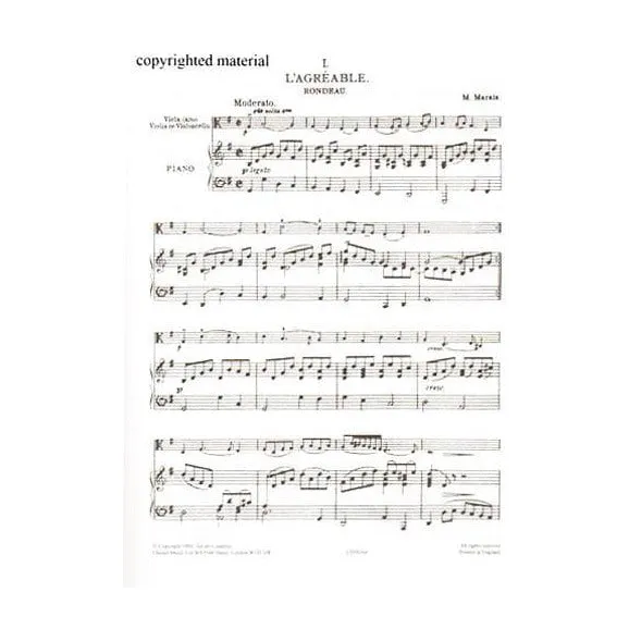 Chester Marais 5 Old French Dances Noten Bratsche Cello