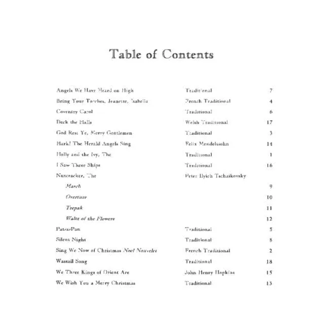 Kelley 18 Traditional Christmas Solos Noten Flöte Violine