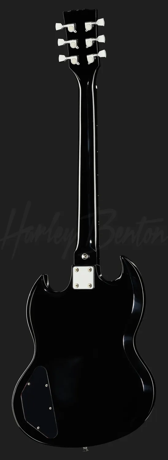 Harley Benton Vintage DC-200 BK E-Gitarre Schwarz Double-Cut