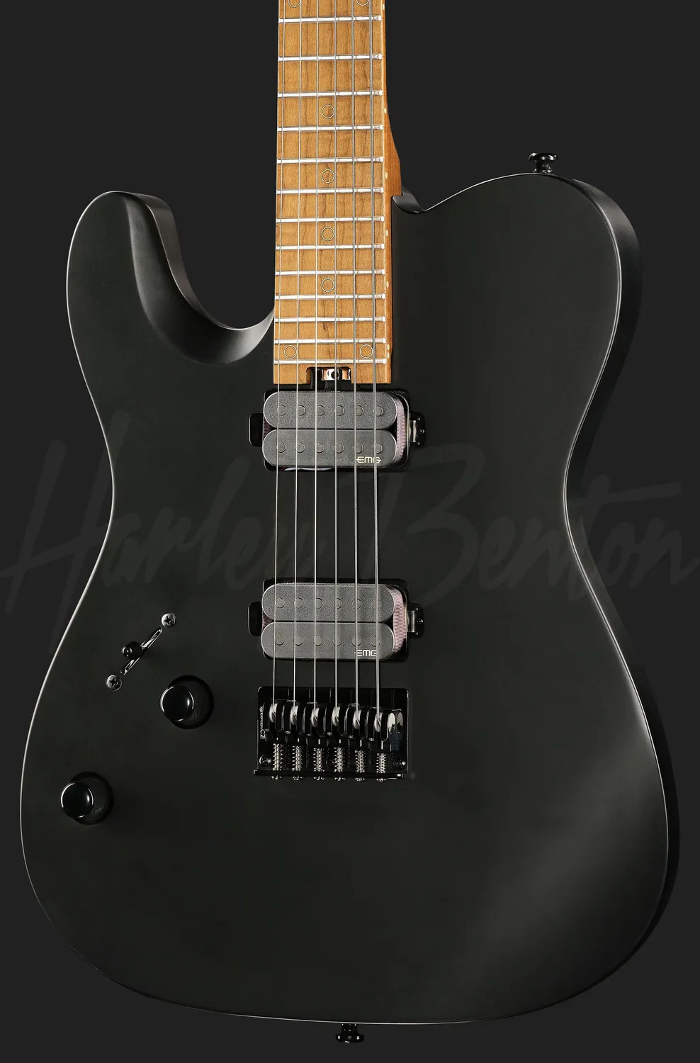 Harley Benton Progressive Fusion-T II EMG LH MN HT SBK E-Gitarre Schwarz