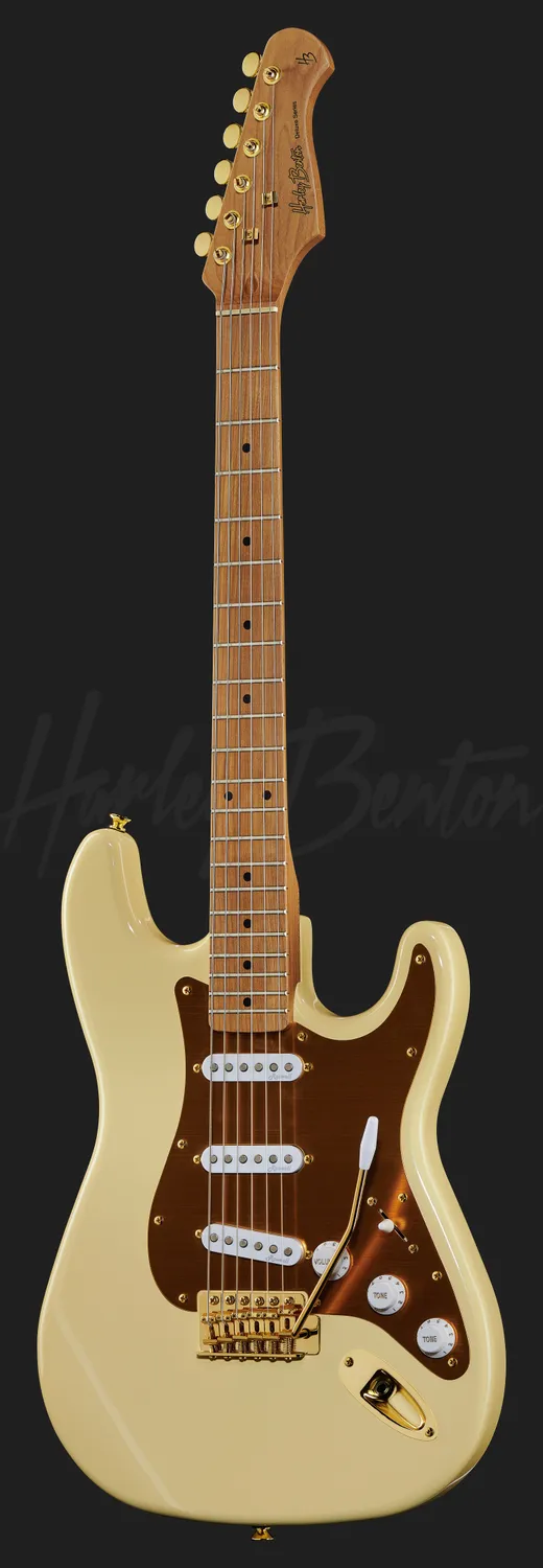 Harley Benton Classic ST-62DLX VW E-Gitarre Vintage White