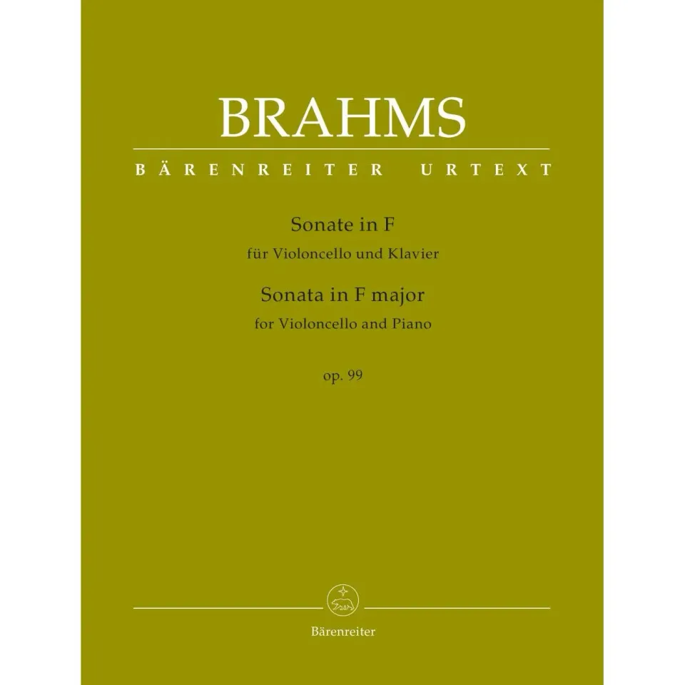 Brahms Cellosonate F-Dur op 99 Noten Bärenreiter Urtext