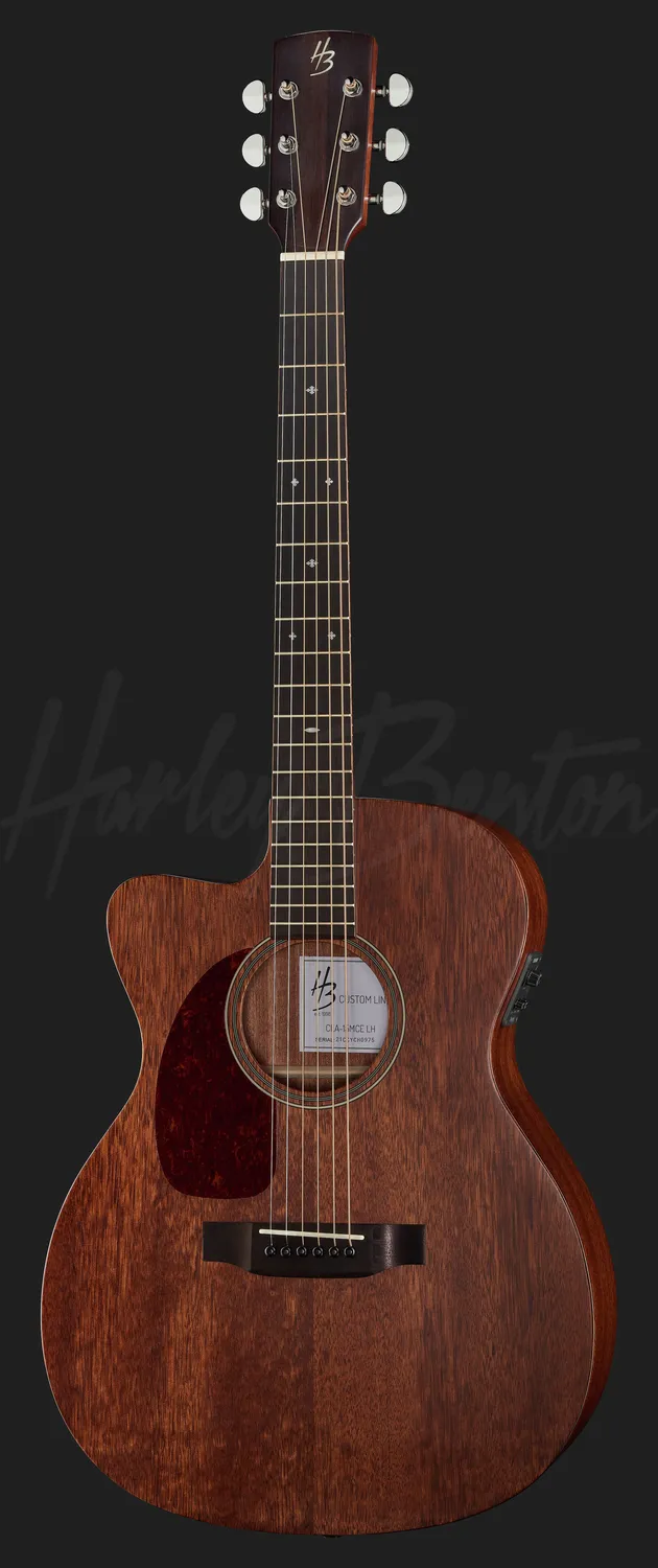 Harley Benton Custom Line CLA-15MCE Westerngitarre LH Mahagoni
