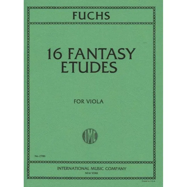 Shar Music Fuchs 16 Fantasy Etüden Viola solo Noten