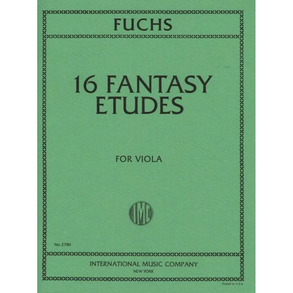 Shar Music Fuchs 16 Fantasy Etüden Viola solo Noten