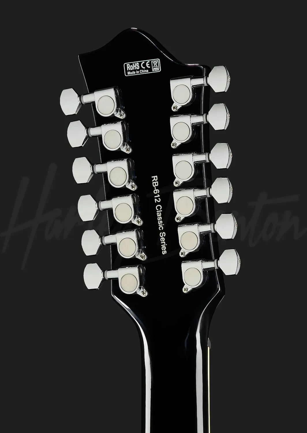 Harley Benton Tribute RB-612 BK 12-Saiter E-Gitarre Black