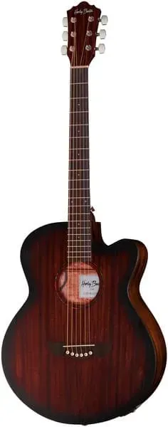 Harley Benton Delta Blues MJCE Westerngitarre Mahagoni